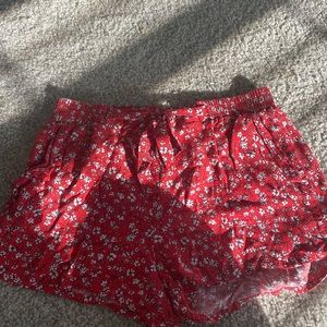 Flowy flower shorts